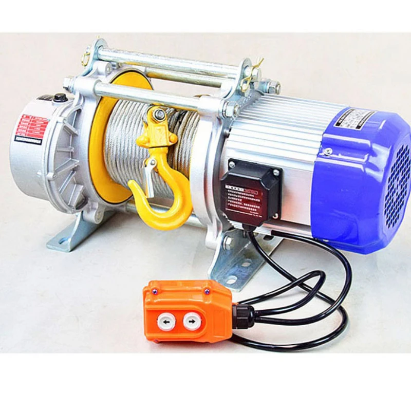 

220v single phase aluminum electric wire rope hoist 380v 3phase