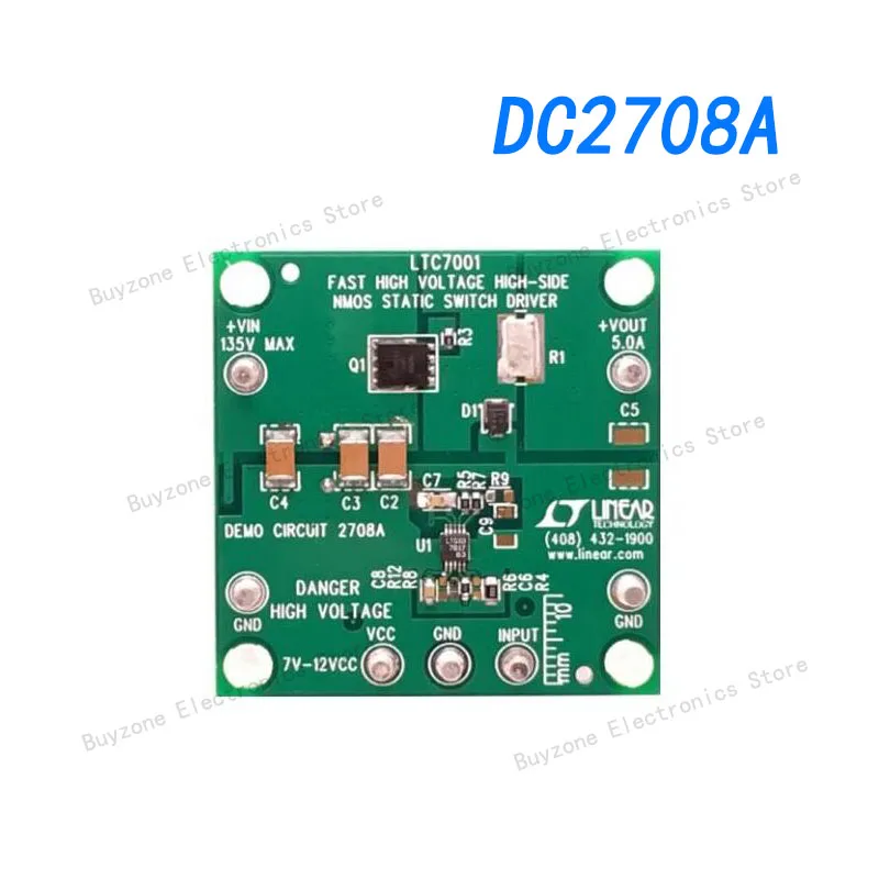 

DC2708A Power Management IC Development Tools LTC7001EMSE Demo Board - High Side NMOS