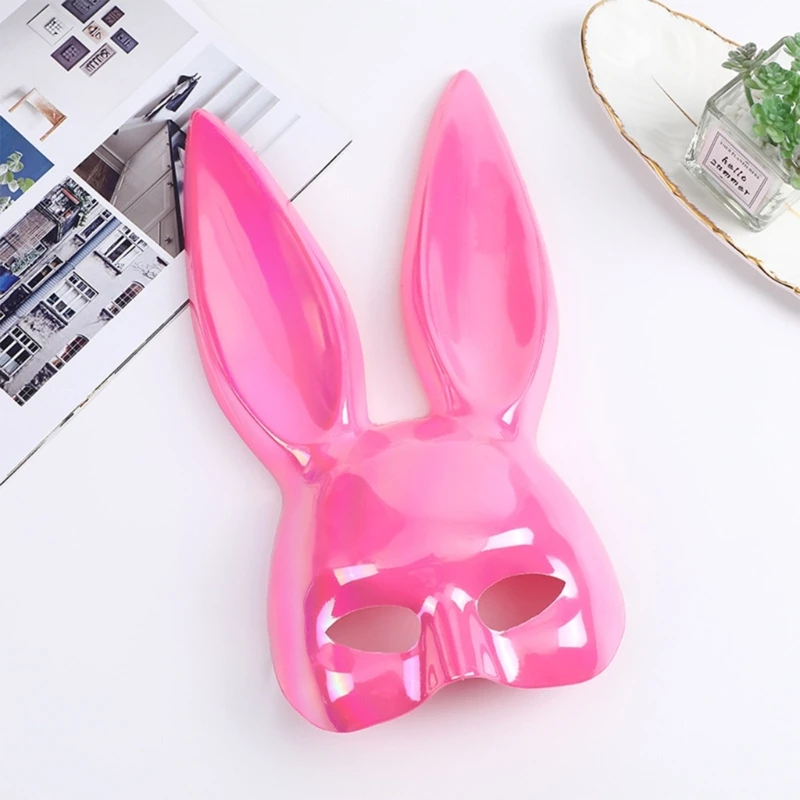 Bunny Masquerade Mask Half Face Long Rabbit Ears Carnival Party Bar Nightclub drop shipping