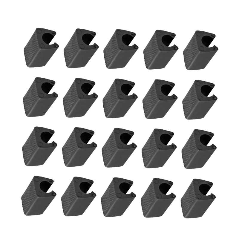 20/40pcs lastic Chair Foot UShaped Floor Glides Tubing Caps Cover Foot Pad Rectangle Shaped Non-Slip Chair Leg Tips Drosphip