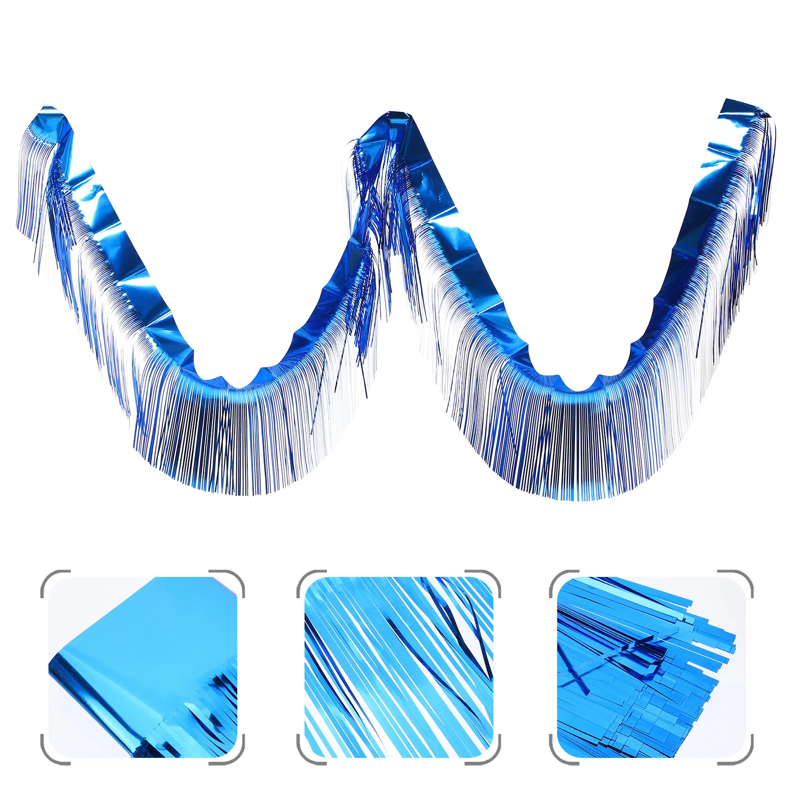 

Fringe Curtain Backdrop Party Hanging Decoration Photo Prop Foil Bright Color Glitter Design Door Window Decoration
