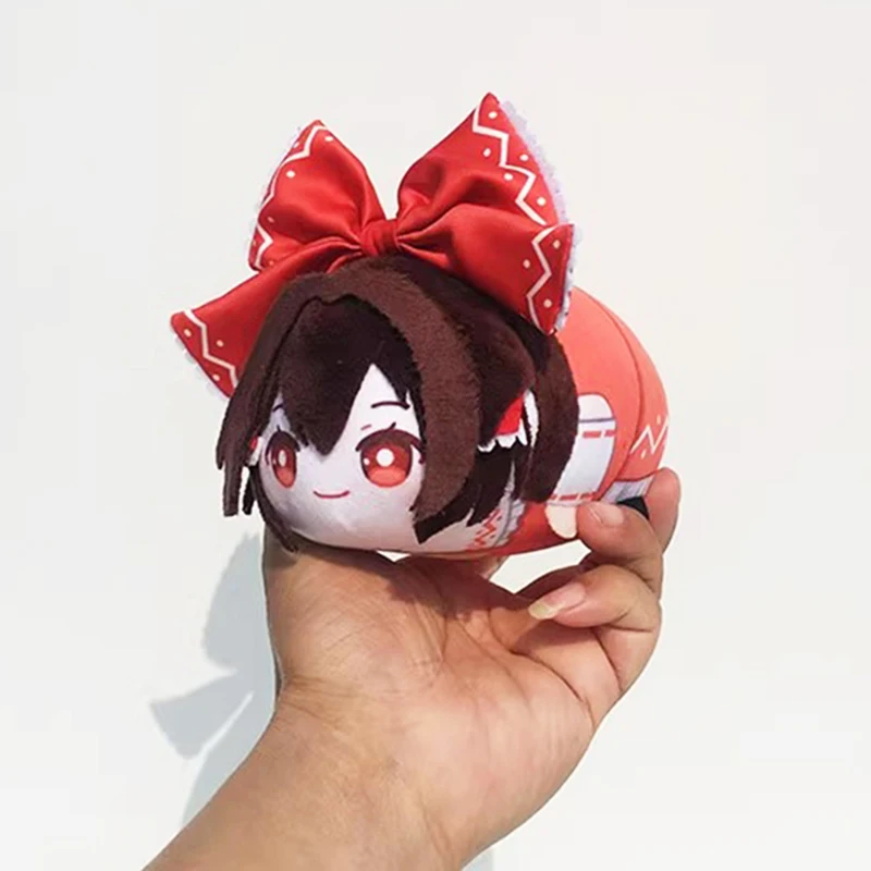 

10 см TouHou Project Hakurei Reimu плюшевая игрушка-подвеска японского аниме Fumo мягкие плюшевые фигурки брелок для фанатов подарок на день рождения