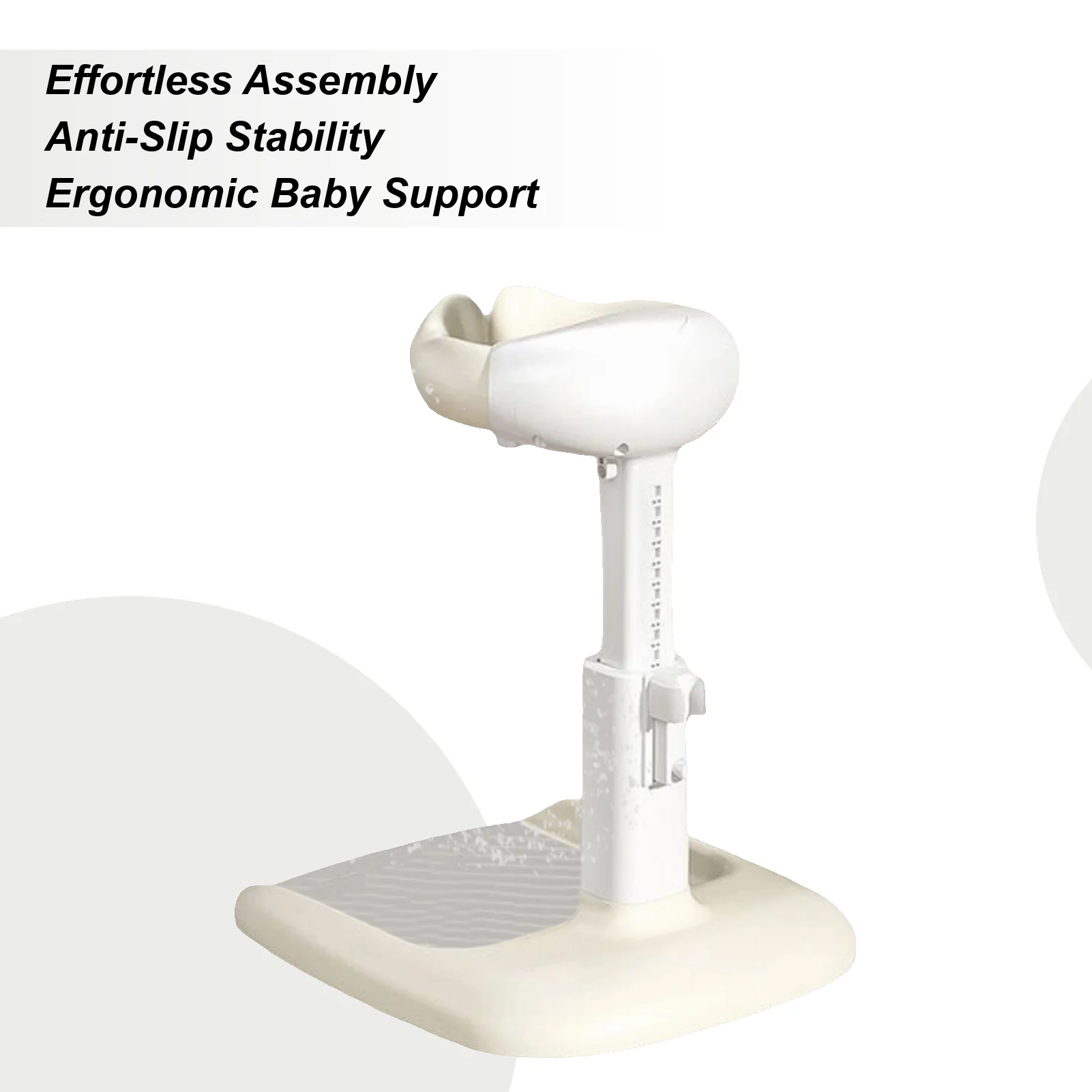 

Подставка для душа для малышей, стоячий держатель для душа для детей от 6 до 36 месяцев, поддержка противоскользящей основы, эргономичный держатель, милый для