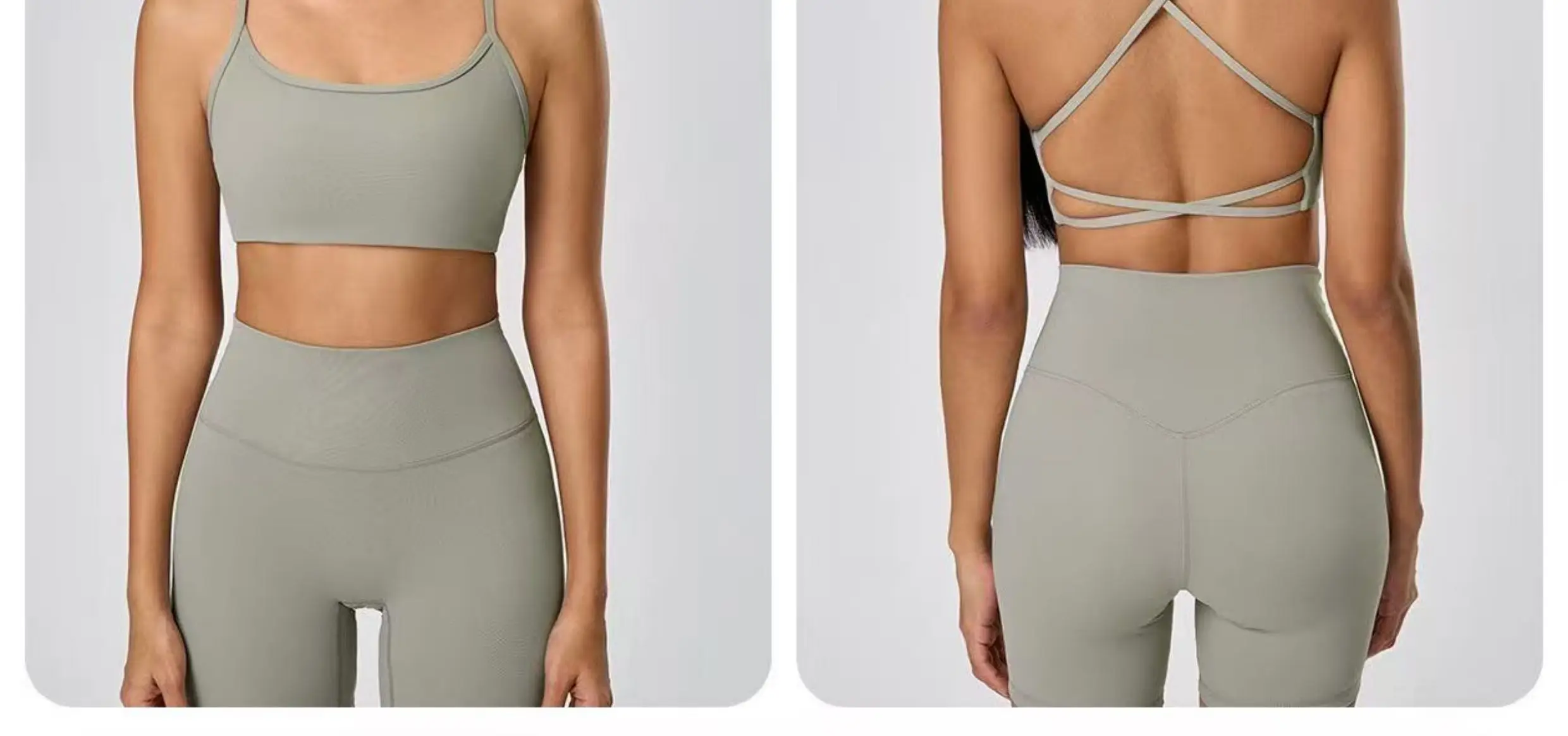 Slinging-Weste für Damen, Sommer-Brustpolster, schöner Rücken, Lingerie-BH mit Brustpolster, Yoga-Fitness-Anzug – Detail 3