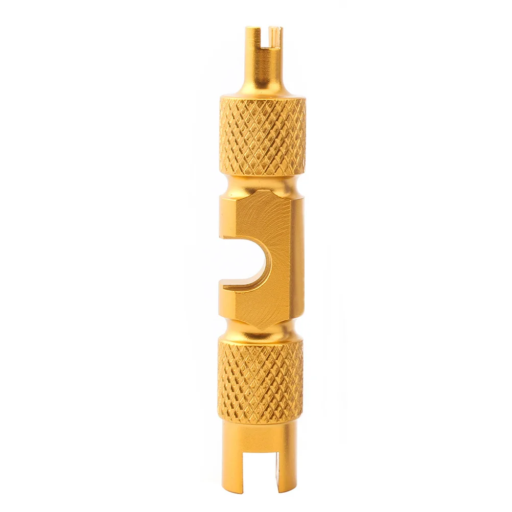 

Beautiful Mouth Core French Tube Tire Extension Rod Multifunction Tool Gold High-Quality Aluminum Alloy Valve Removal Tool