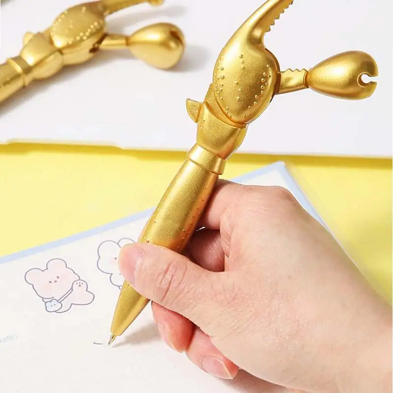 Ручка-краб Уникальная Золотая вдохновленная океаном Новинка письменный инструмент для школы уникальная морская ручка с крабом новый дизайн