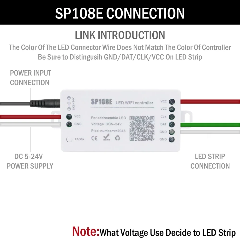 Led strip lights ws2812, 5m, 5050, rgbw, 5v, wi-fi, controle do telefone, sincronização de música, mudando de cor, quarto, quarto, decoração home, festa, festival