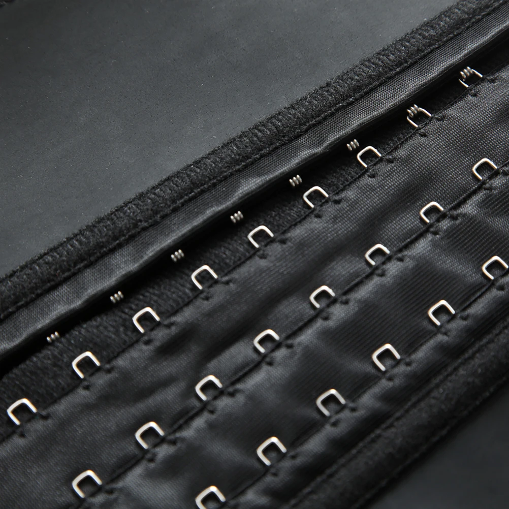 

Men'S Waist Trainer Slimming Belt Tummy Control Tank Top Elastic Black Size S-Xxl