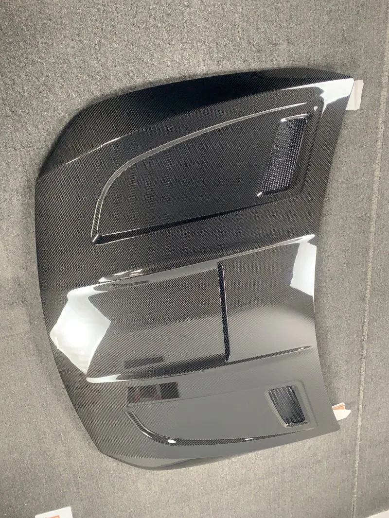 High Performance Real Dry Carbon Car Hood Bonnet for A-class W177 Carbon Fiber Bonnet() 2