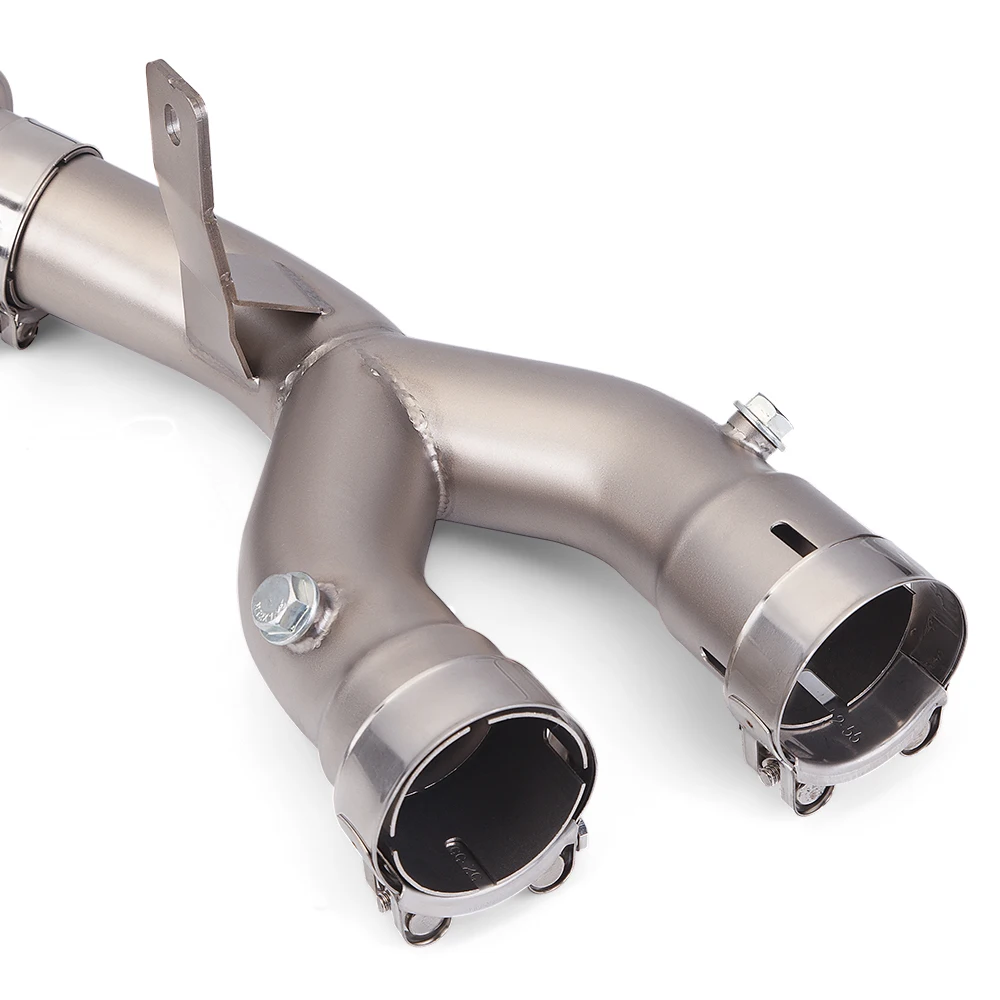 

Exhaust Kit Stainless Motorcycle Escape 51MM Interface Middle Link Pipe Escape Slip on Tube For Yamaha YZF R1 R1M 2015-2025