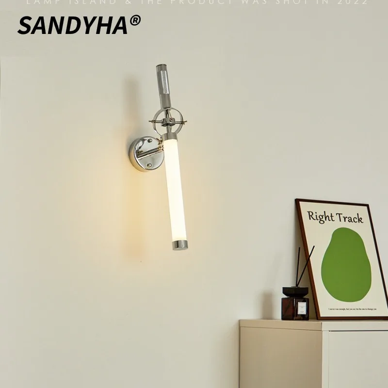 

SANDYHA современный настенный светильник с длинной полосой в индустриальном стиле фоновый светильник светодиодный светильник художественный декор спальня гостиная