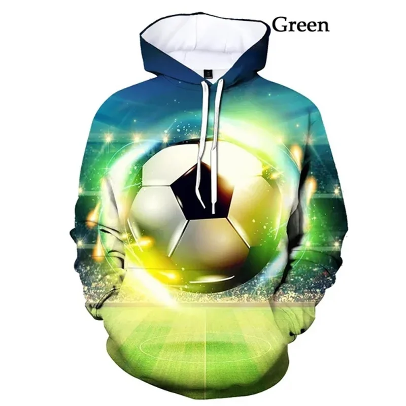 Felpa con cappuccio modello calcio divertente per uomo Flame Pentagram felpe con stampa 3D felpe con cappuccio Casual Pullover maniche lunghe Streetwear sciolto