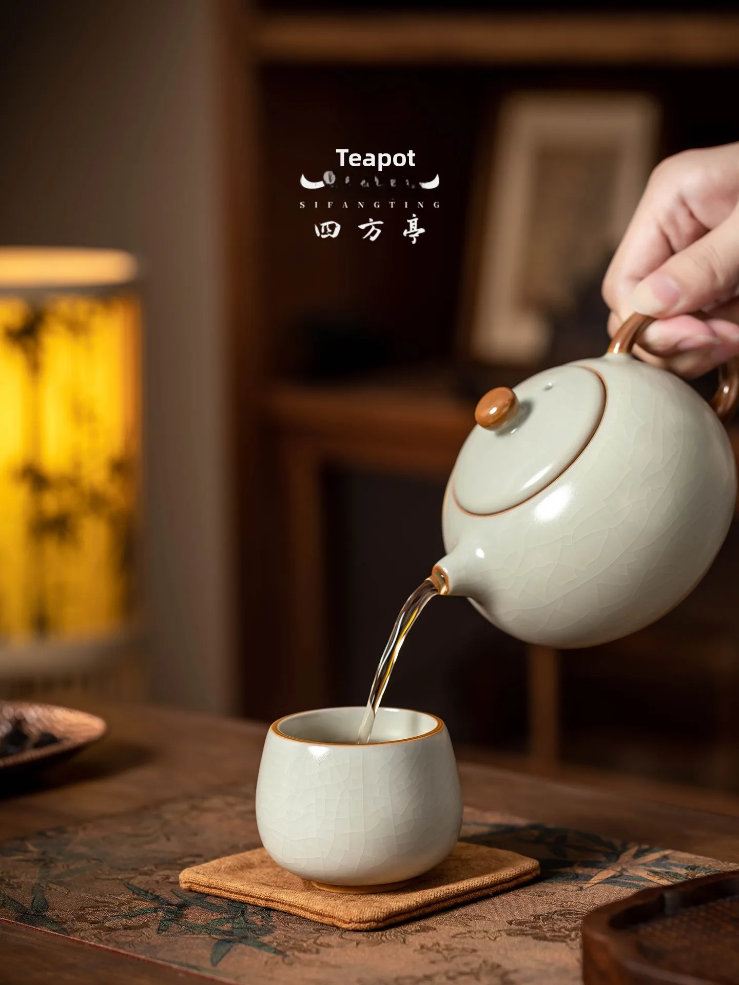 Handmade Ceramic Chai Cup Yellow Rice Owner Cup Single Cup for Tea Appreciation Gongfu Tea Ceremony Jingdezhen Ceramic Tea Set