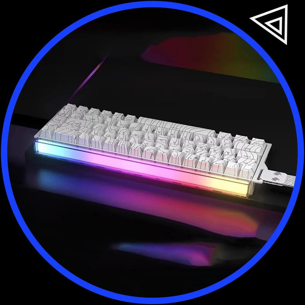 DAREU FK68 Magnetic Keyboard 8Khz Regulable RT Accuracy Low Delay RGB Gaming Mechanical Keyboard Gasket Hot Swap Pc Accessories