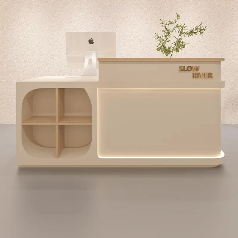 

ZF Small Bar Shop Cashier Simple Front Desk Beauty Salon Reception Cabinet