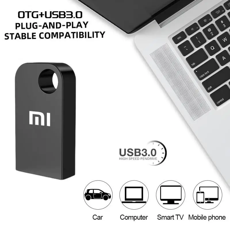 Mijia Xiaomi Geheugenstick 1Tb 2Tb Usb 3.0 Flash Drive 512Gb 256Gb 128Gb Sleutel Usb Flash Drive Metal Pendrive Draagbare Memoria Usb