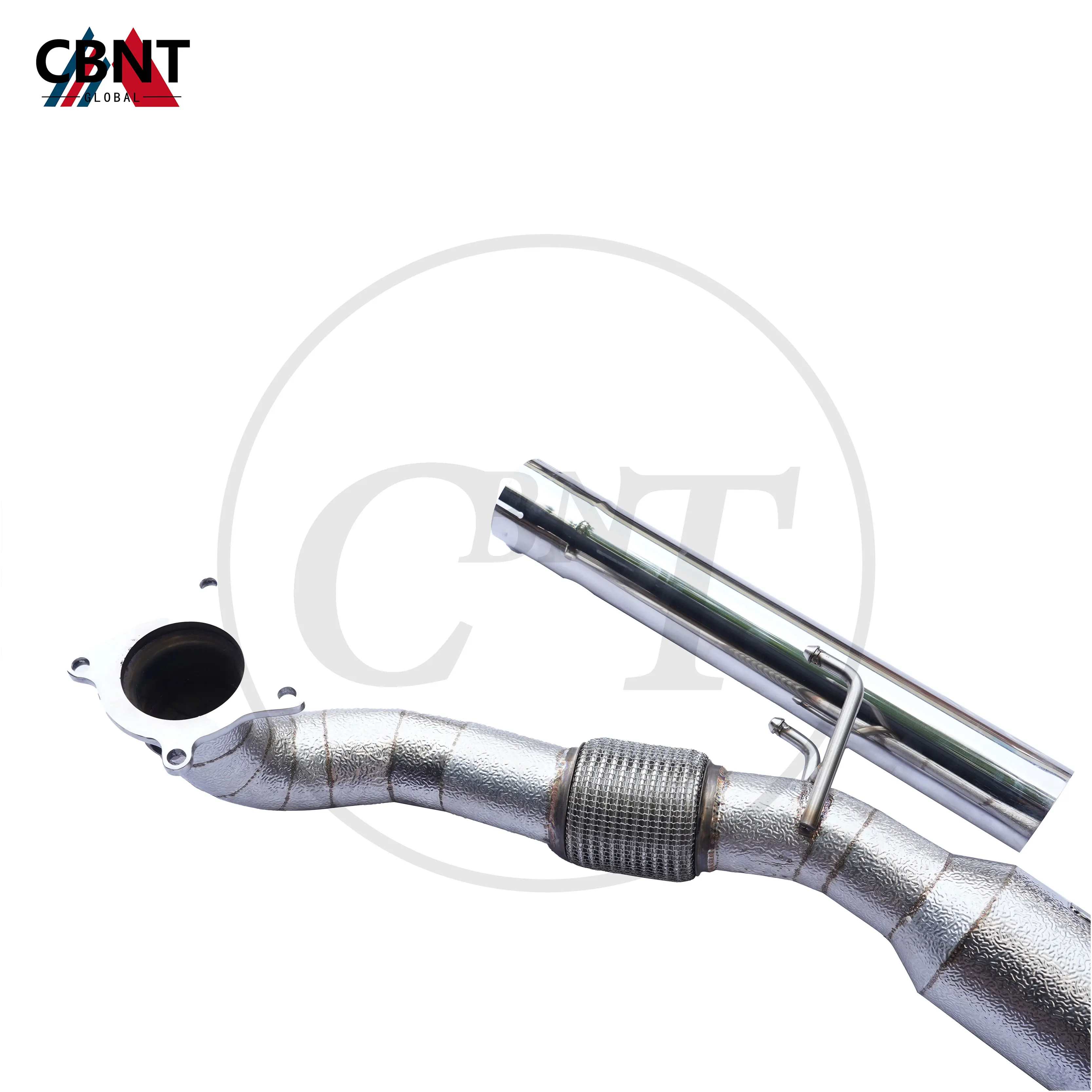 CBNT Exhaust-Pipe for VW Golf MK6 GTI 2008-2012 Catted/Catless Downpipe High Quality SS304 Exhaust System Golf 6 gti