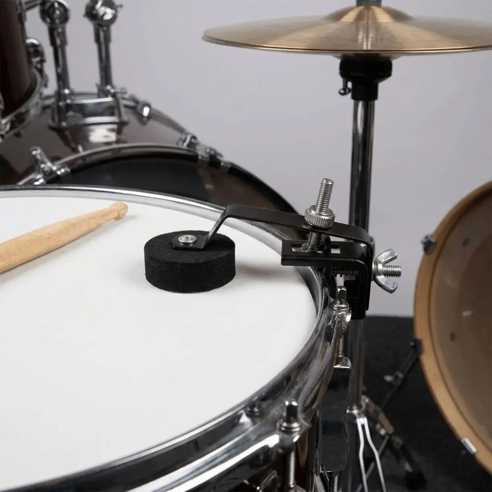 Felt & Metal Snare Drum Dampener Classic Black Western Percussion Instrument Accessories Drum Tone Control Mute