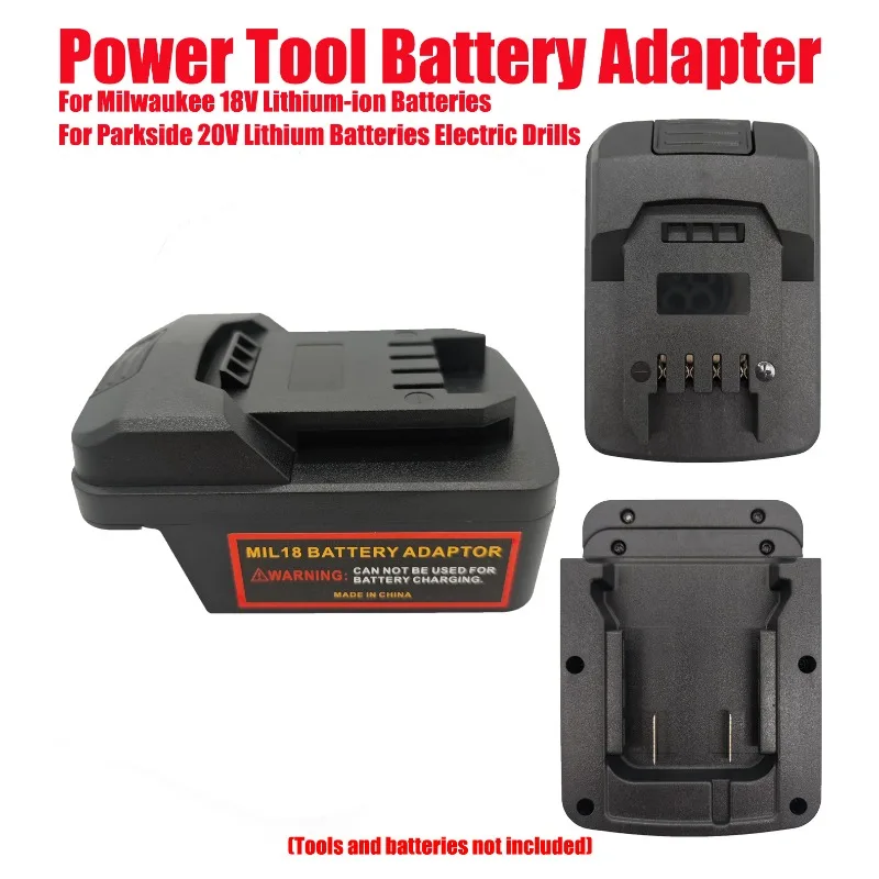

For Milwaukee 18V Lithium-ion Batteries for Parkside 20V Lithium Batteries Electric Drills Power Tools Battery Adapter Converter