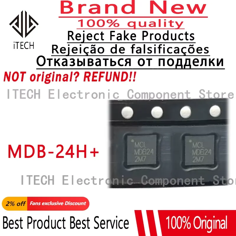 1pcs/lot Original MDB-24H+ MDB24 Broadband Double-balanced Mixer DG1847 5-21.5GHz 100% New and Genuine