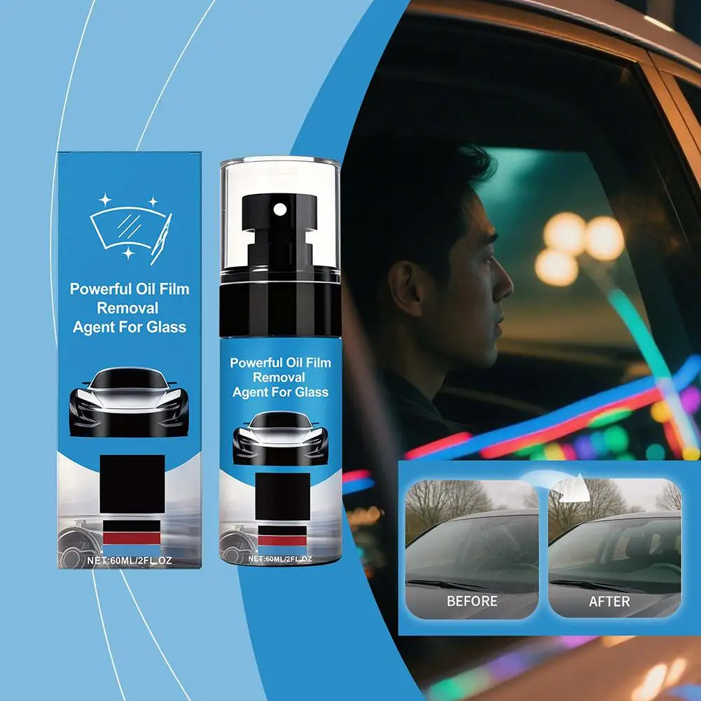 مزيل فيلم زيت زجاج السيارة، منتج منظف تنظيف زجاج السيارة اللطيف، وزجاج حماية غير تالف Y1H0