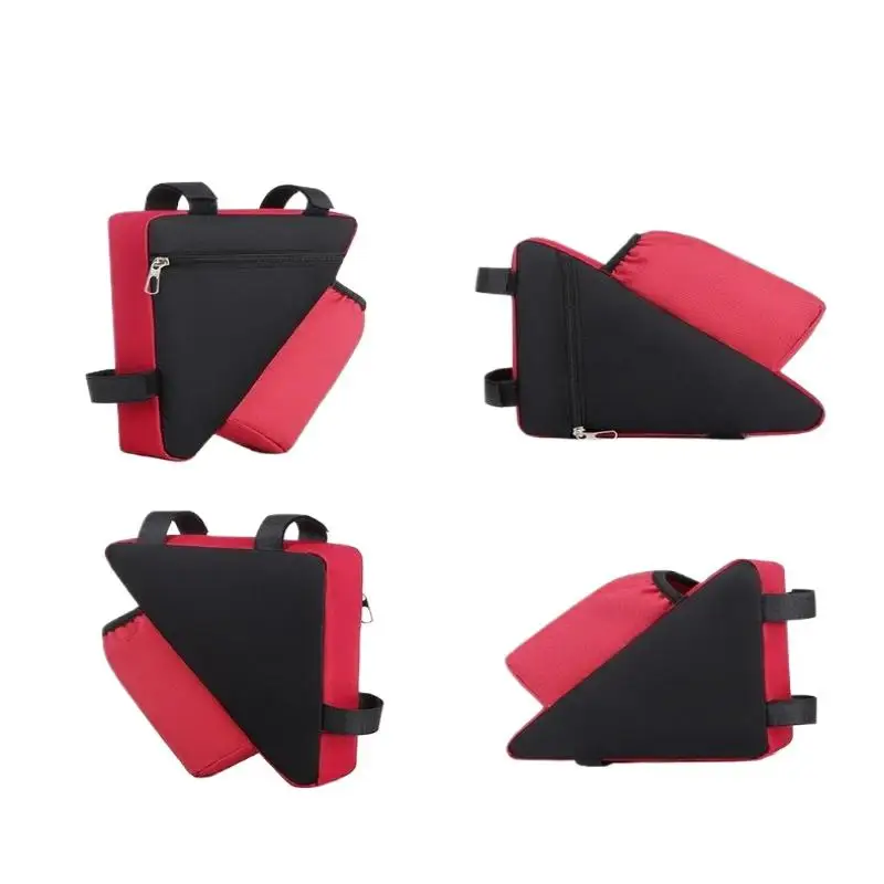 AliExpress NONE Compact Waterproof Bicycle Triangle Bag with Bottle Pocket Ideal for Urban Cycling