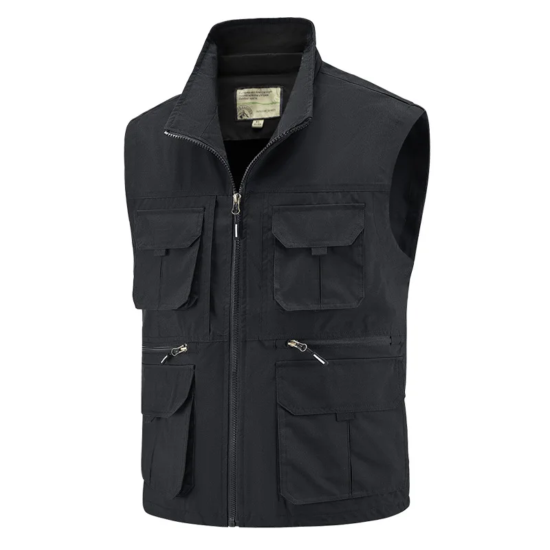 Men's Thin Vest 2026 Spring Autumn Multiple Pockets Loose Casual Fishing Photography Large Size