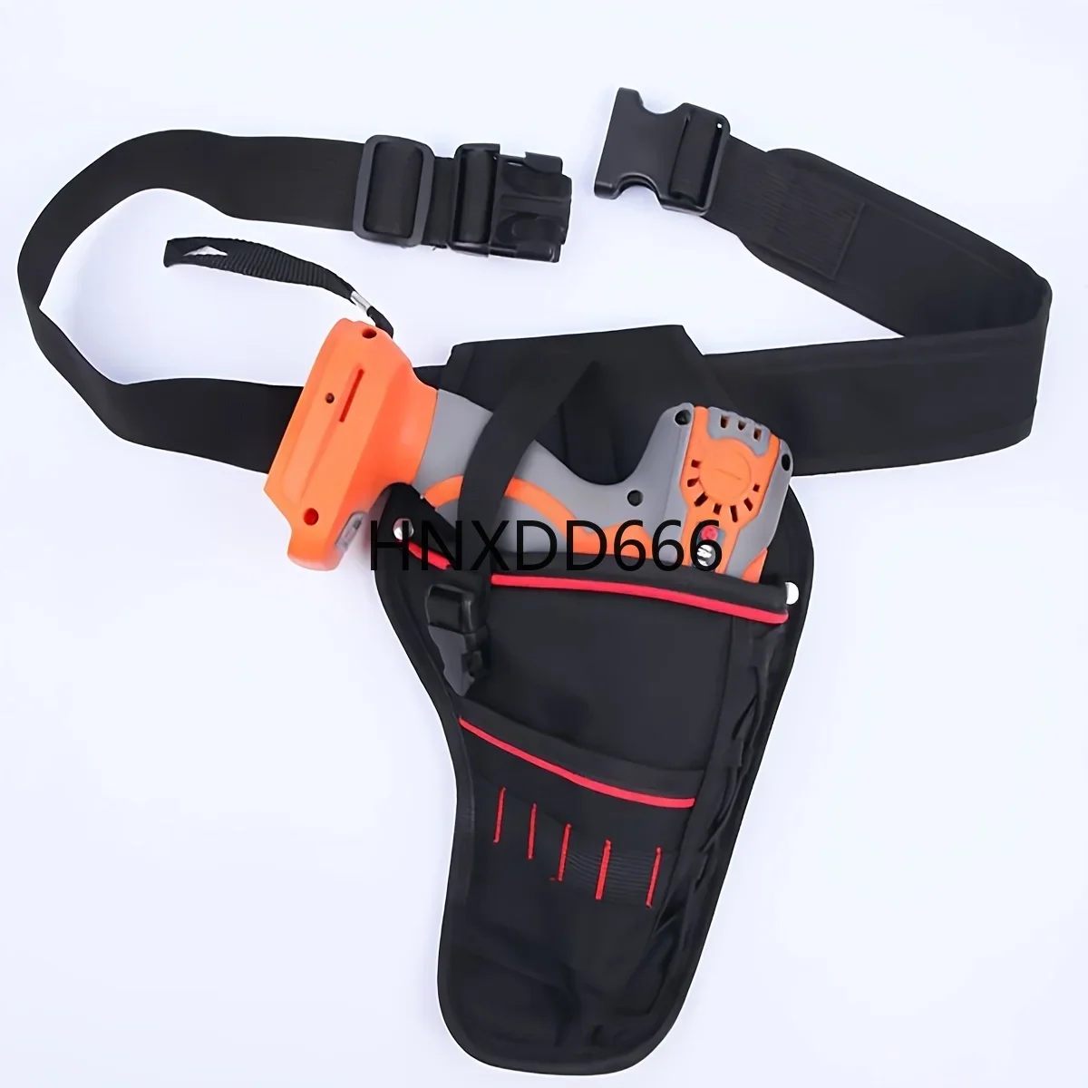 Drill Holster w/Multiple Tool Loops and Angled Design To Evenly Balance Weight On Belt,Portable Multifunctional Toolkit