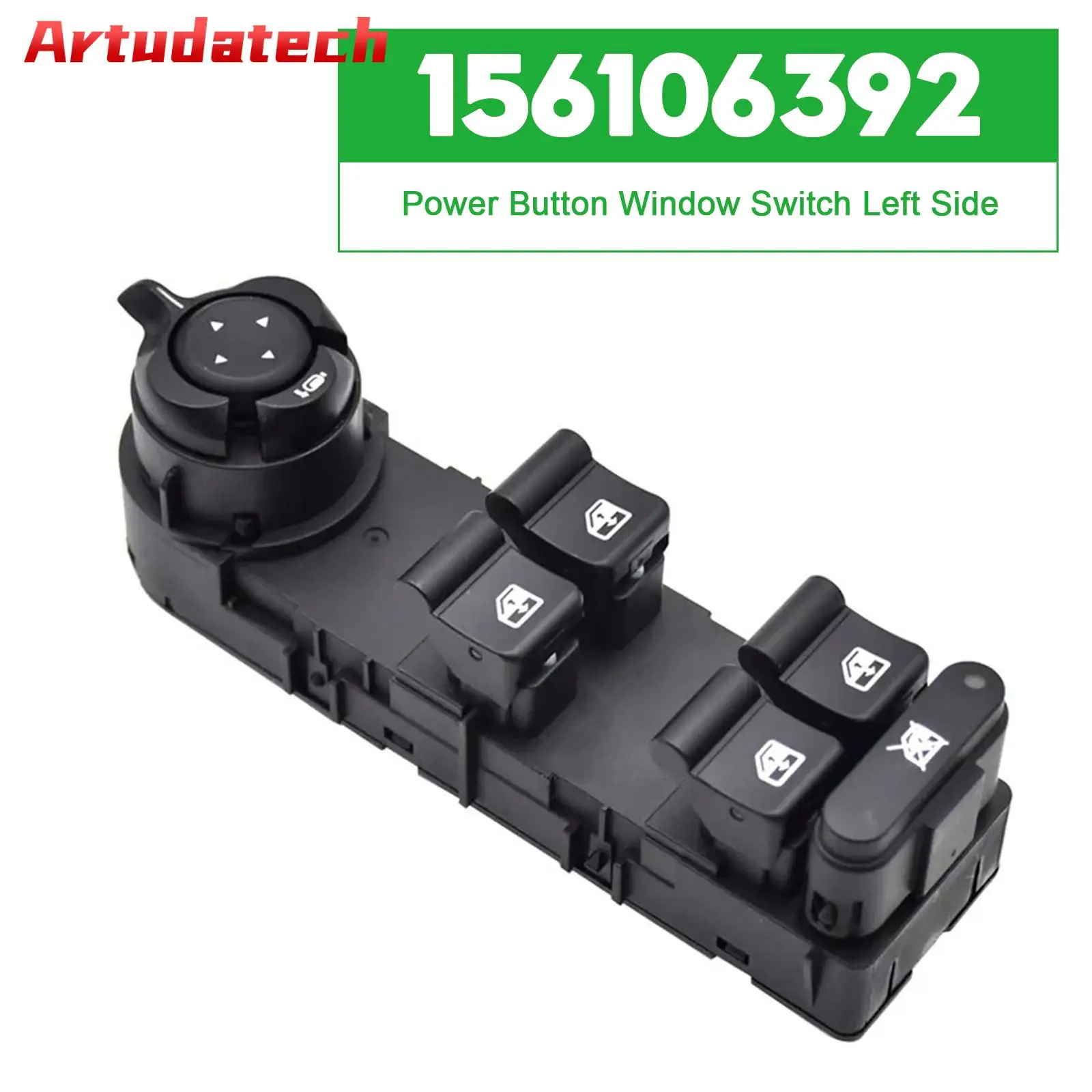 

Artudatech Power Button Window Switch Left Side 156106392 for Alfa Romeo Giulietta 2010-19 Car Accessories