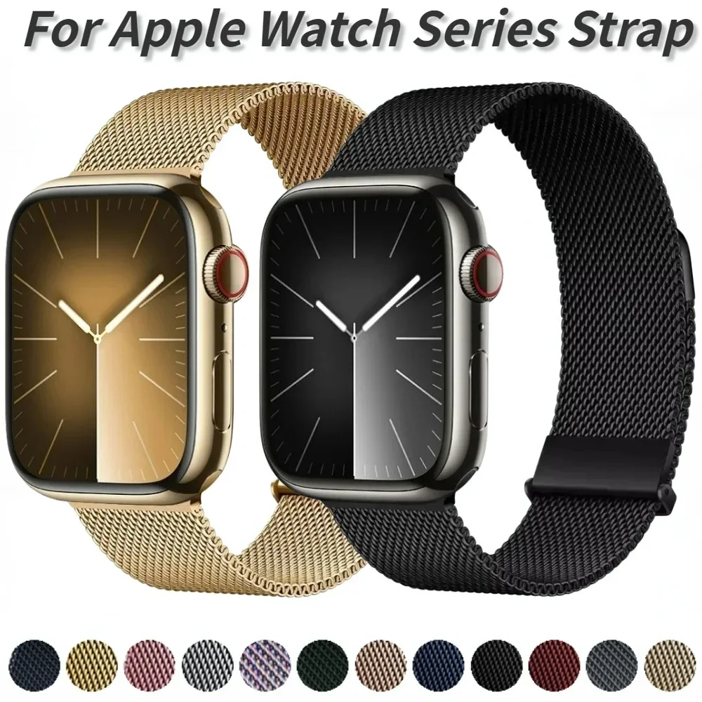 Milanese Strap for Apple Watch 10 9 8 7 46mm 42mm 45mm 41mm Ultra 49mm Breathable Bracelet iWatch Series 6 5 4 SE 44mm 40mm Band