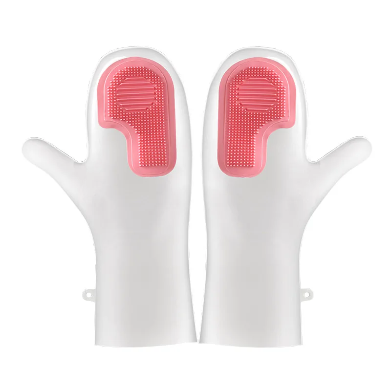 

Бытовые перчатки для мытья посуды, кухонная щетка для чистки, водонепроницаемые, прочные, нескользящие, чистящие перчатки, кухонные чистящие средства