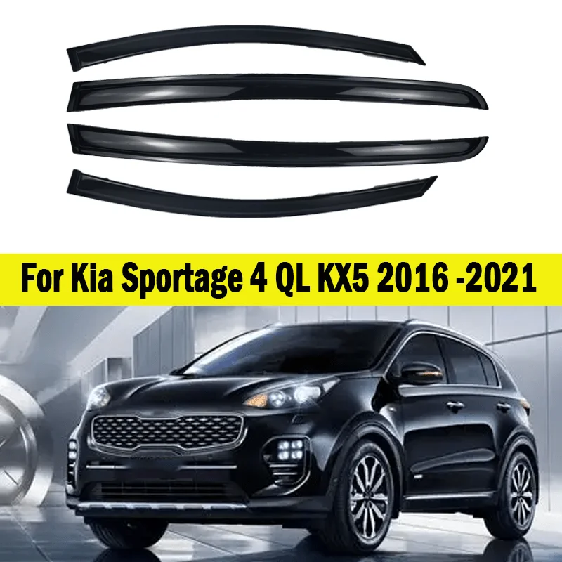 

Дефлекторы боковых окон для Kia Sportage 4 QL KX5 2016-2021, защита от солнца и дождя, ветровики на окна