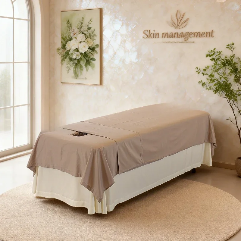 Cotton Material Commercial Bedding Wear-resistant and Easy To Clean Bed Sheets Massage Isolation Cloth Bed Body Protective Pads