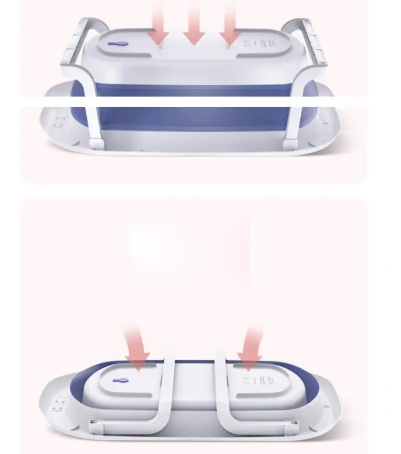 접이식 아기 욕조 가정용 호텔 조절 가능 휴대용 신생아 아기 수영 욕조 미끄럼 방지 바닥 목욕통 아기 샤워용