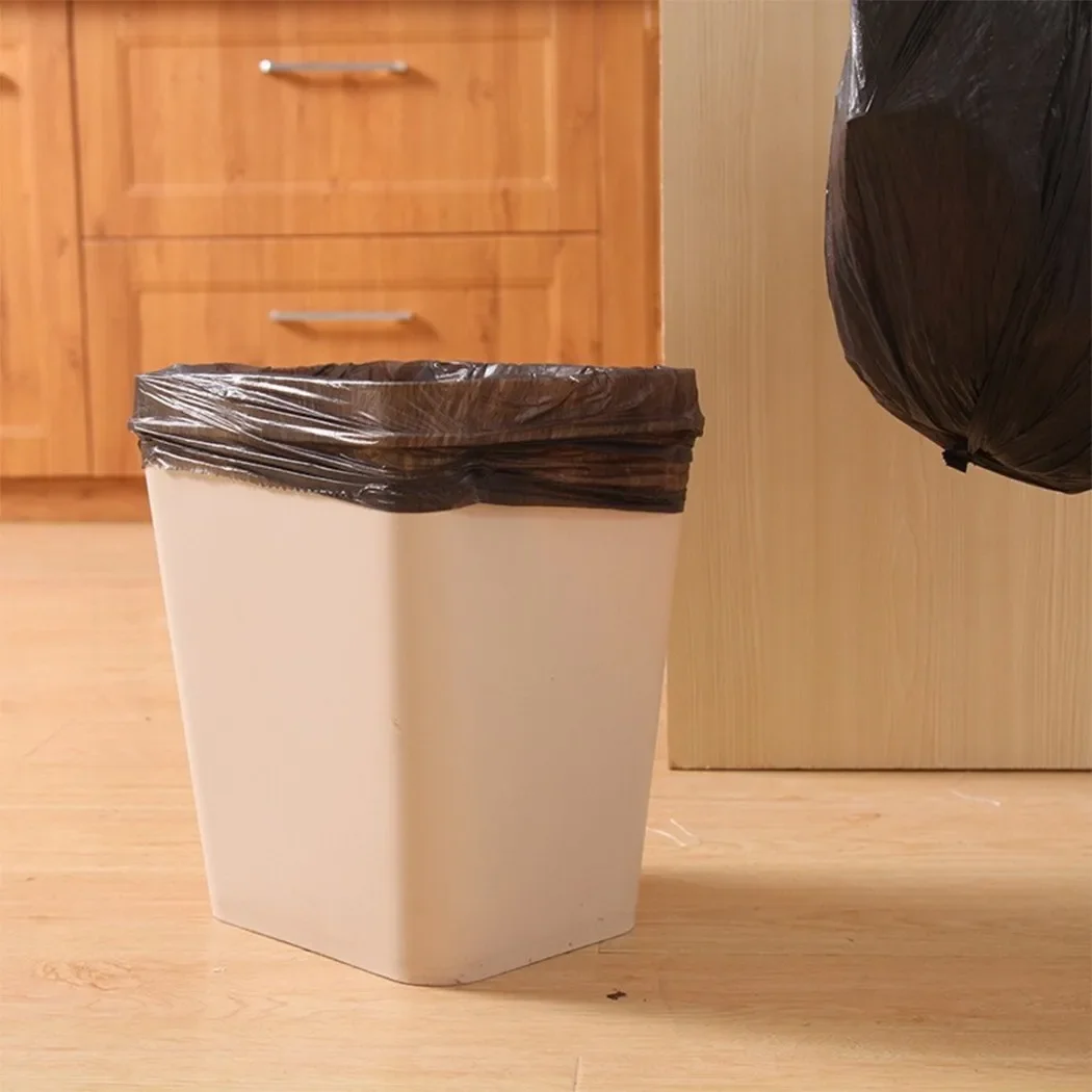 1 Roll Thick PE Black Disposable Garbage Bag Point-breaking Storage Bag Household Supplies Cleaing Supplies 50cmx60cm