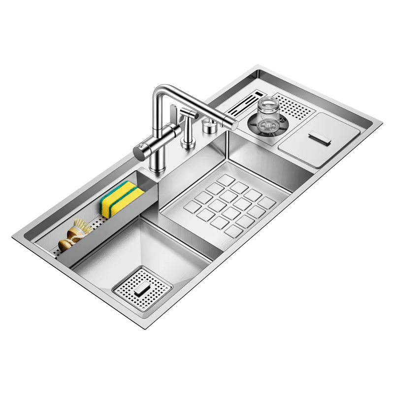 

Innovation, kitchen ladder, cup washer, sink, multi-function