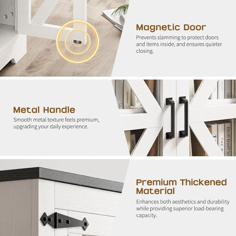 طاولة جانبية للتخزين الريفي، طاولة نهاية رف قابلة للتعديل، منضدة واسعة، منضدة خشبية مع محطة شحن #6