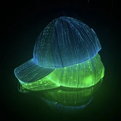 Multi Function LED Fiber Optic Cap,Neon,Nightclub,Grand Event,Concert,Shining Hat,Festival Party Supplies,LED Seven Color Hat