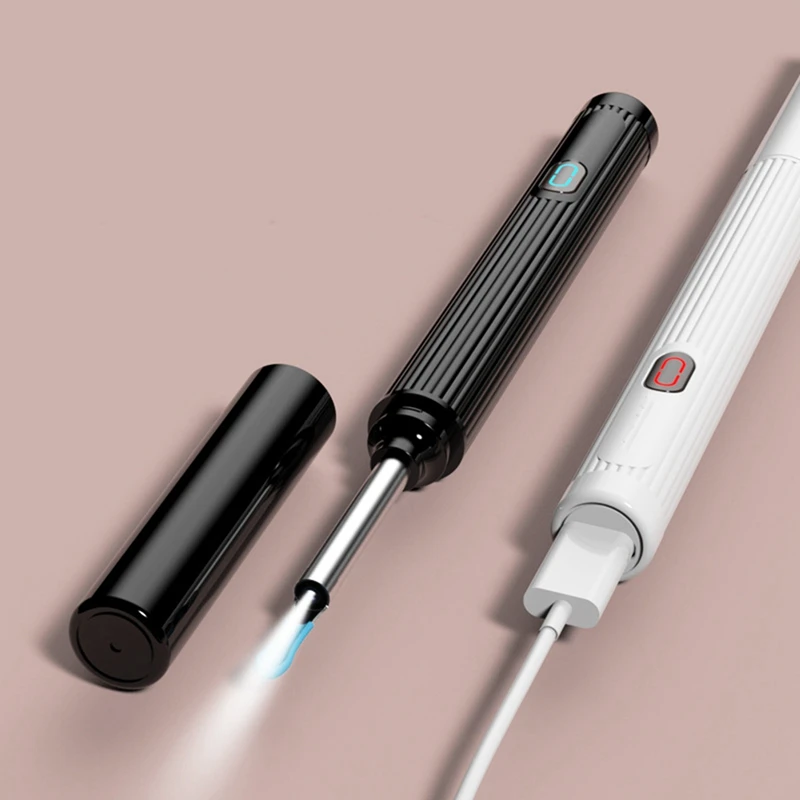 Wireless Visual Ear Picker Otoscope Earwax Removal Tool With Camera Ear Endoscope Set For Children Ear Cleaning-A