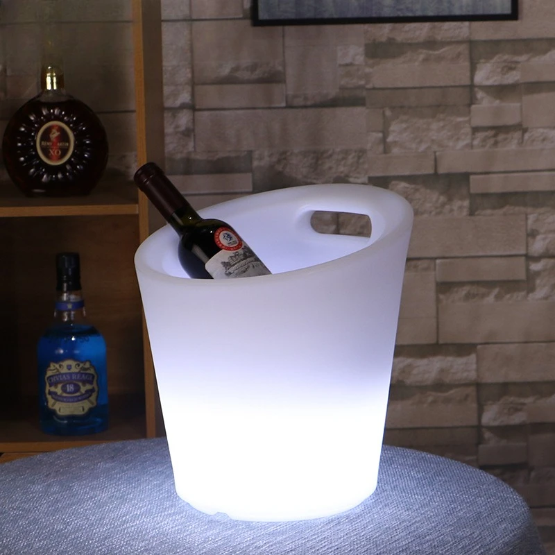 

Luminous ice bucket portable champagne bucket cross-border explosion bar beer bucket waterproof plastic led colorful