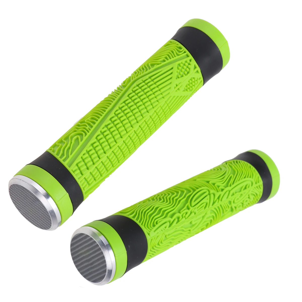

1 Pair Of Colorful Bike Handlebar Cover Skid-Proof Grips Silicone Handles For Road Cycling Comfort