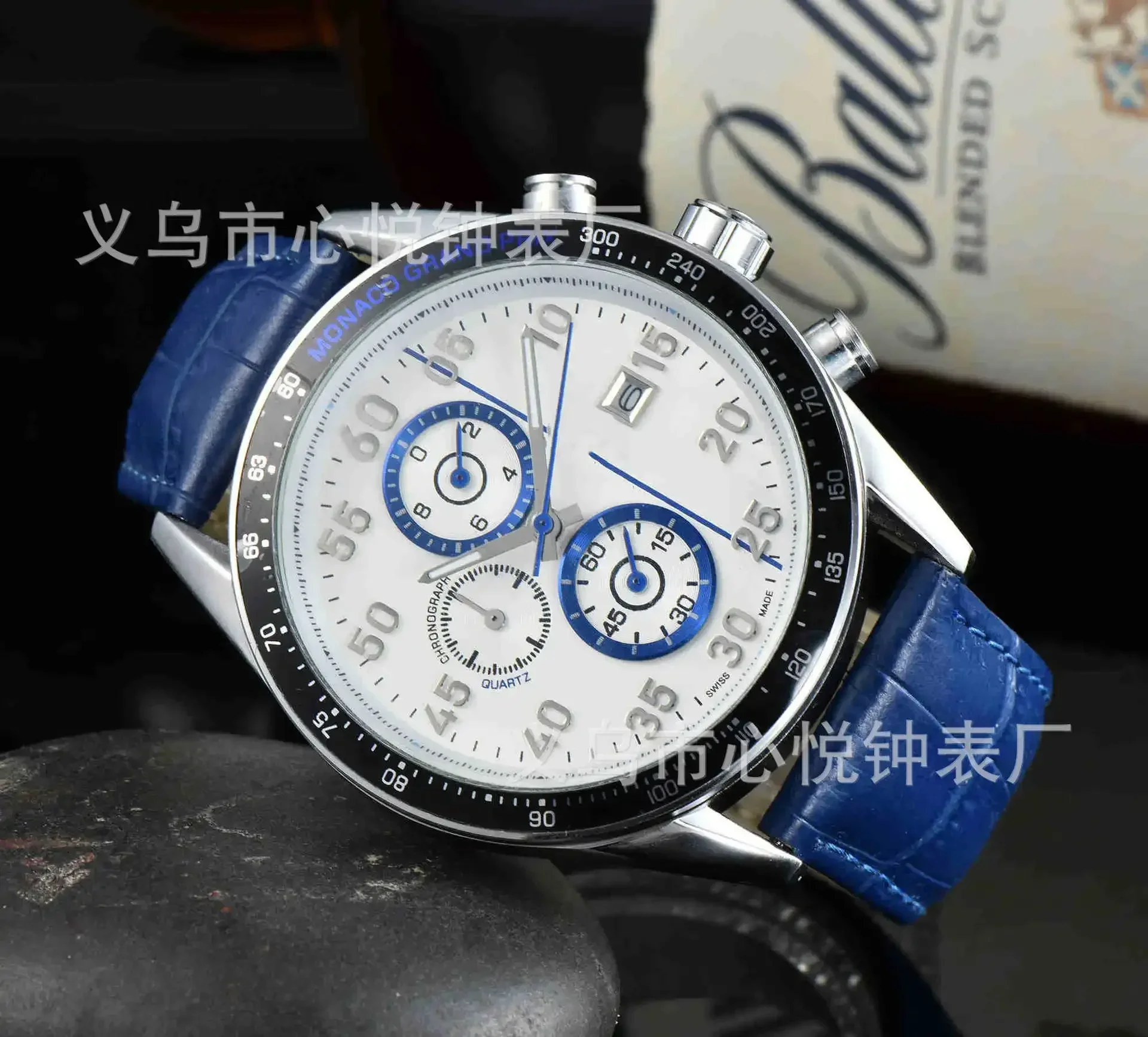 2025 New Luxury Sports Military Men Watch Waterproof Luminous Chronograph Leather Date Man Wristwatch Quartz Men's Watches