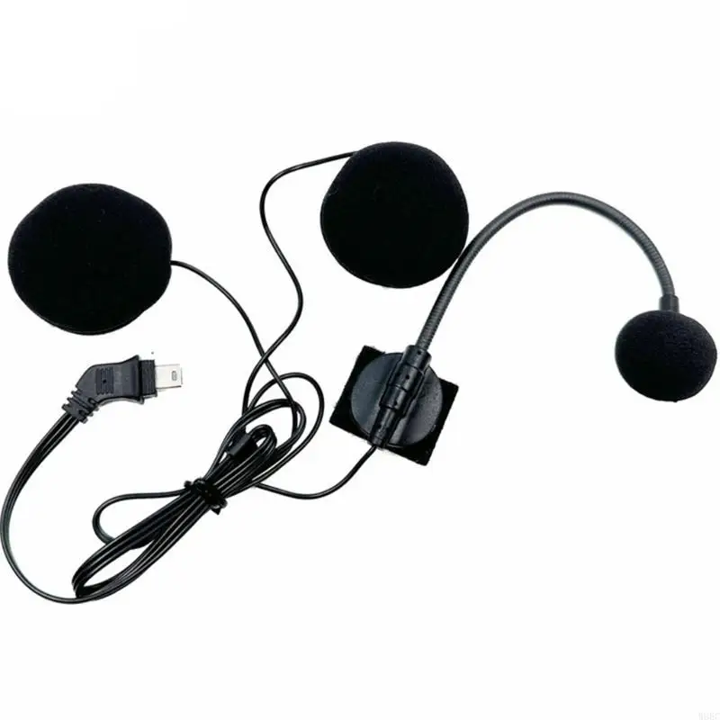 Half Face Motorcycle Bicycles Bike Earpiece Communication Motorcycle Helmet Intercom Headphone Noise Cancellation W8EC