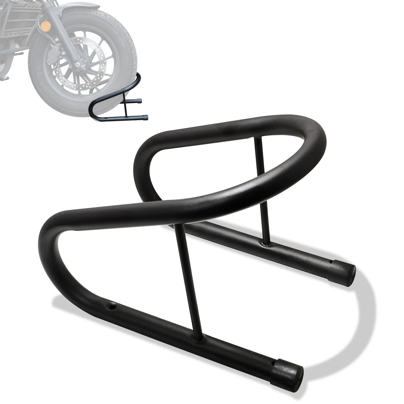

6.5" Motorcycle Front Wheel Parking Holder Rack Removable Wheel Stand Steel Wheel Parking Tire Chocks Motorbike Accessories
