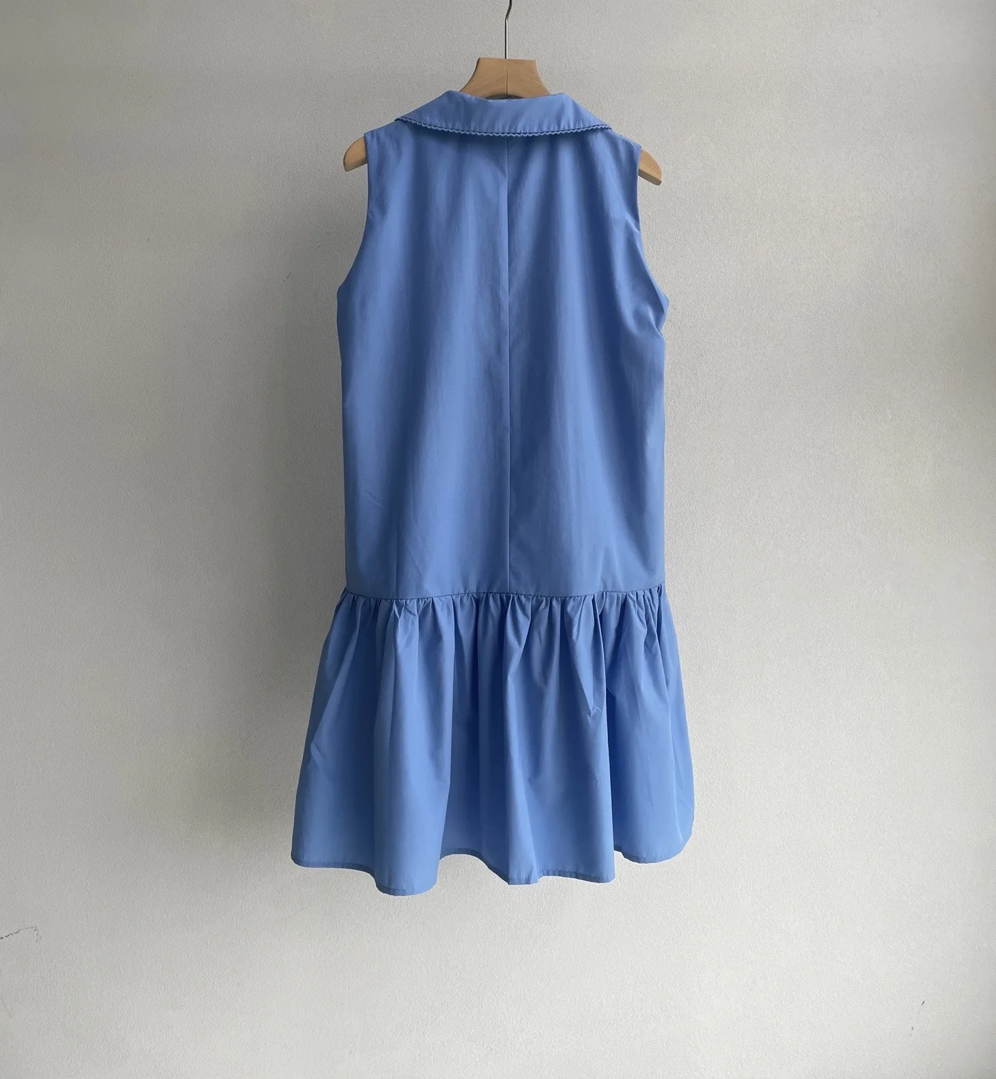 2026 summer navy collar pleated vest skirt