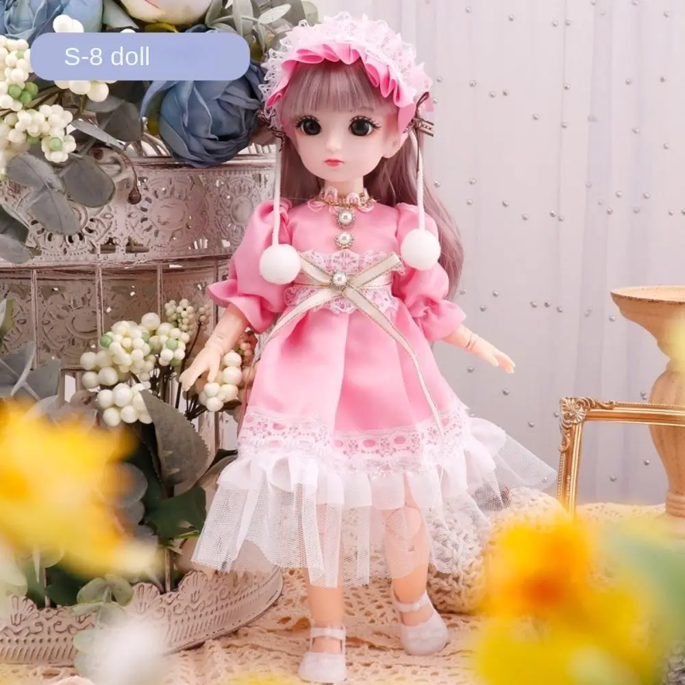 

23 подвижных шарнирных полных набора кукол 1/6 BJD с одеждой DIY 30 см 23 подвижных шарнирных кукол Коричневое платье с глазами DIY Игрушечные куклы для девочек