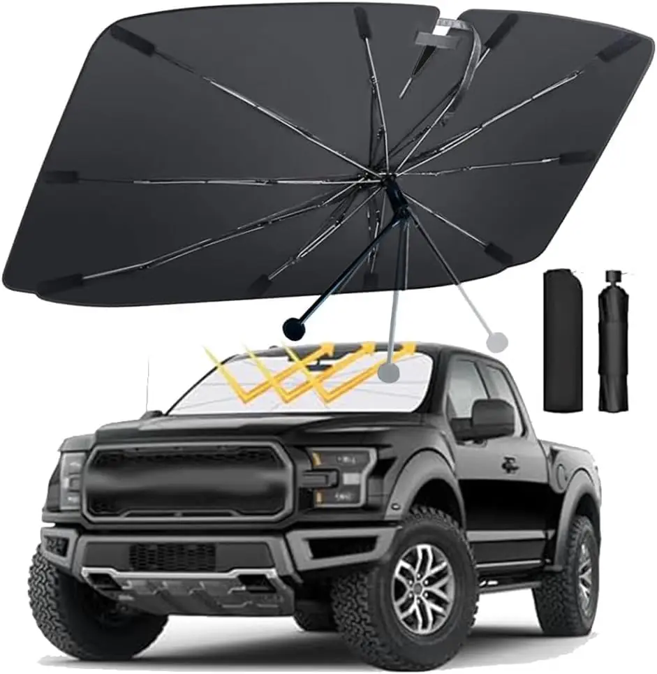 

Car Windshield Sun Shade Universal Foldable with Bendable Handle Sunshield Protector for SUV MPV Sedan Vehicle Auto Accessory