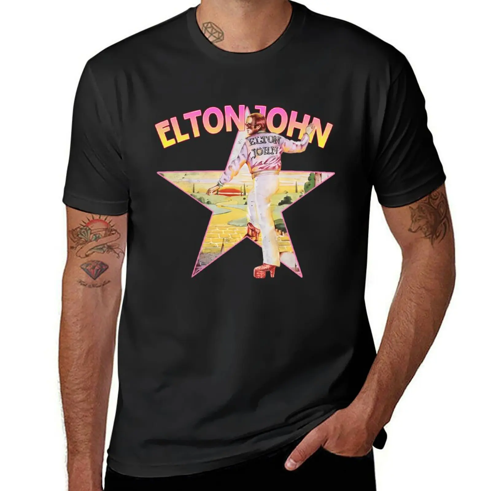 

Vintage Sir Elton Country Music - Retro Elton Rocket Man T-Shirt cute tops oversized clothes for men