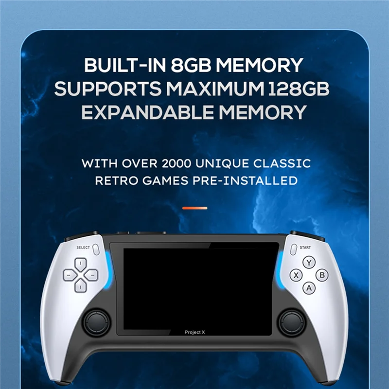Project X Handheld Game Console 4.3 Inch HD Screen Portable Video Game Console Support Dual Player And Controller Durable