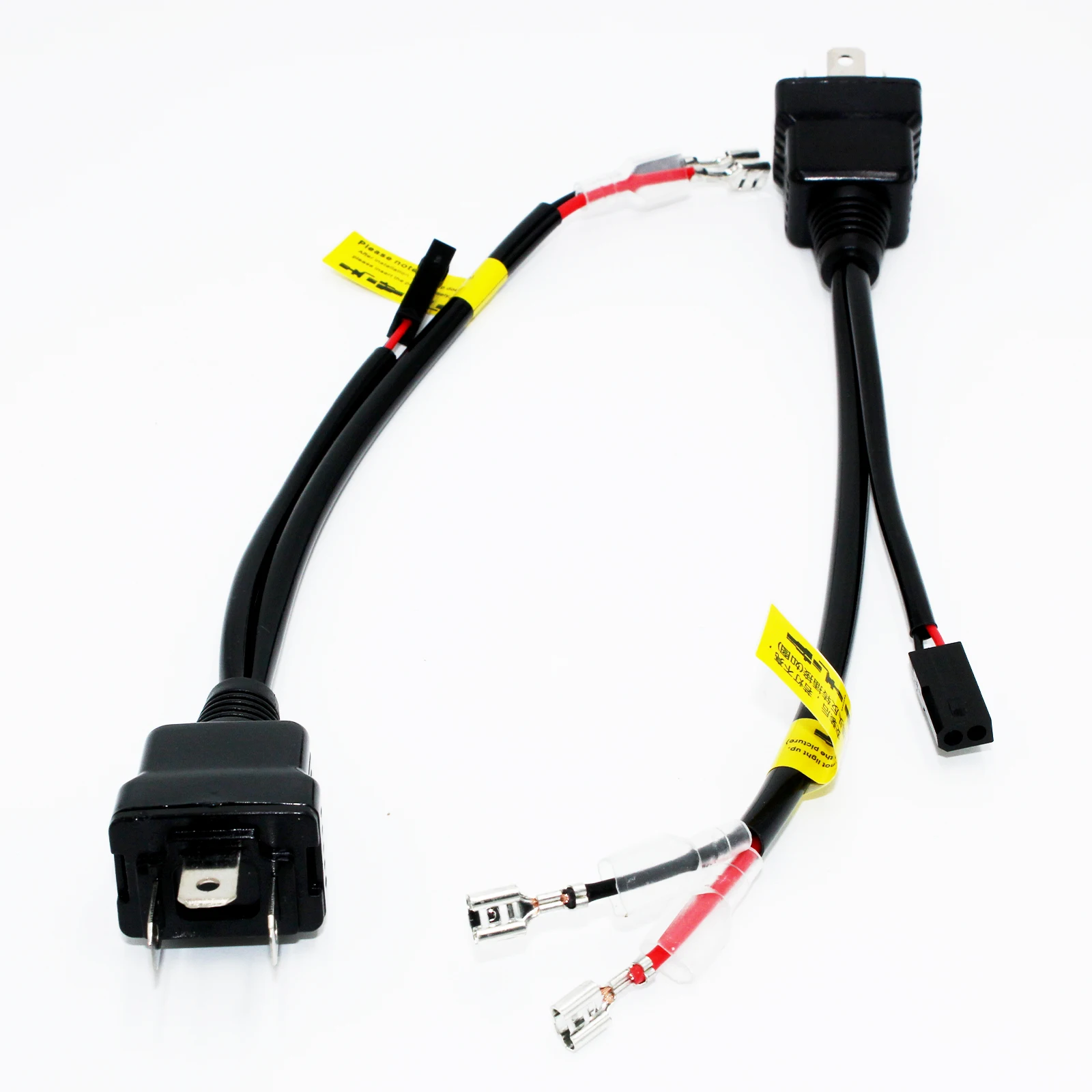 車のライトアクセサリー,h4電球アップグレード用ワイヤーハーネス,LEDおよびキセノンプロジェクター,高品質,26cm,1セットあたり2個